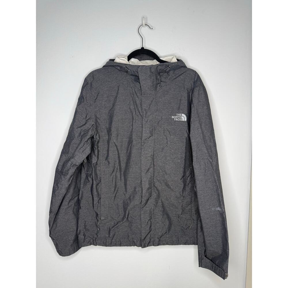 The North Face Millerton Gray Hooded Waterproof Shell Jacket DryVent Size M
